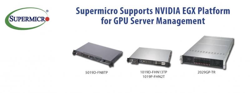 Supermicro Servers Support Breakthrough NVIDIA EGX Platform Delivering AI Processing and Management from the Data Center to the Edge