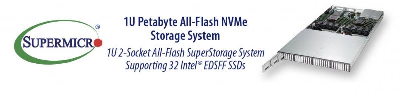Supermicro Unleashes All-Flash NVMe 1U Petabyte Scale Systems at Gartner Data Center Conference 2018