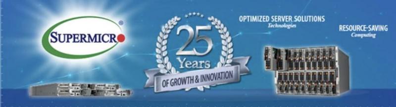 Supermicro Celebrates 25-Year Anniversary as Leading USA-based Green Computing Server & Storage System Provider